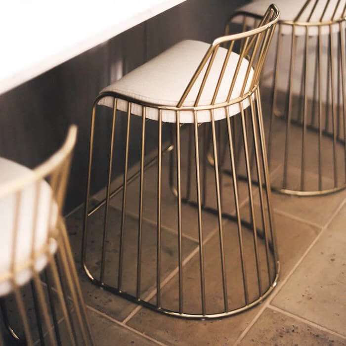 shunde custom made stainless steel bar chairs