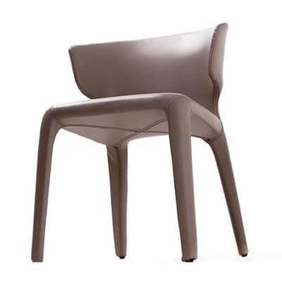 Leather upholstery Dining Chair